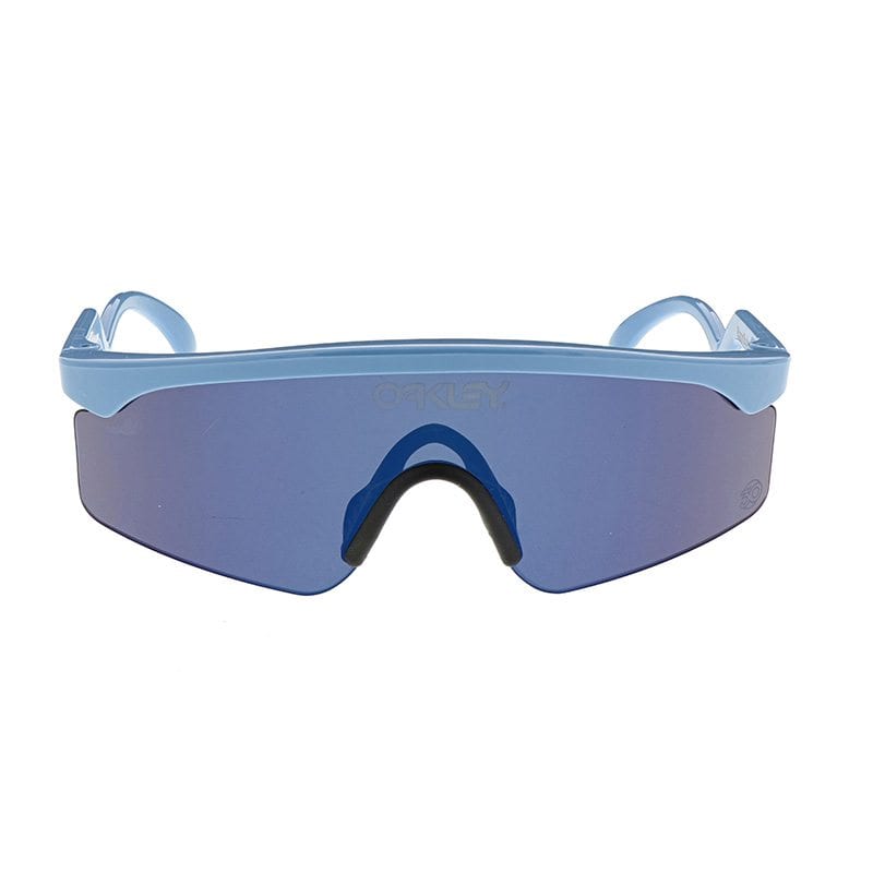 front shot Oakley blue gradiant sunglasses eyeware product photography example