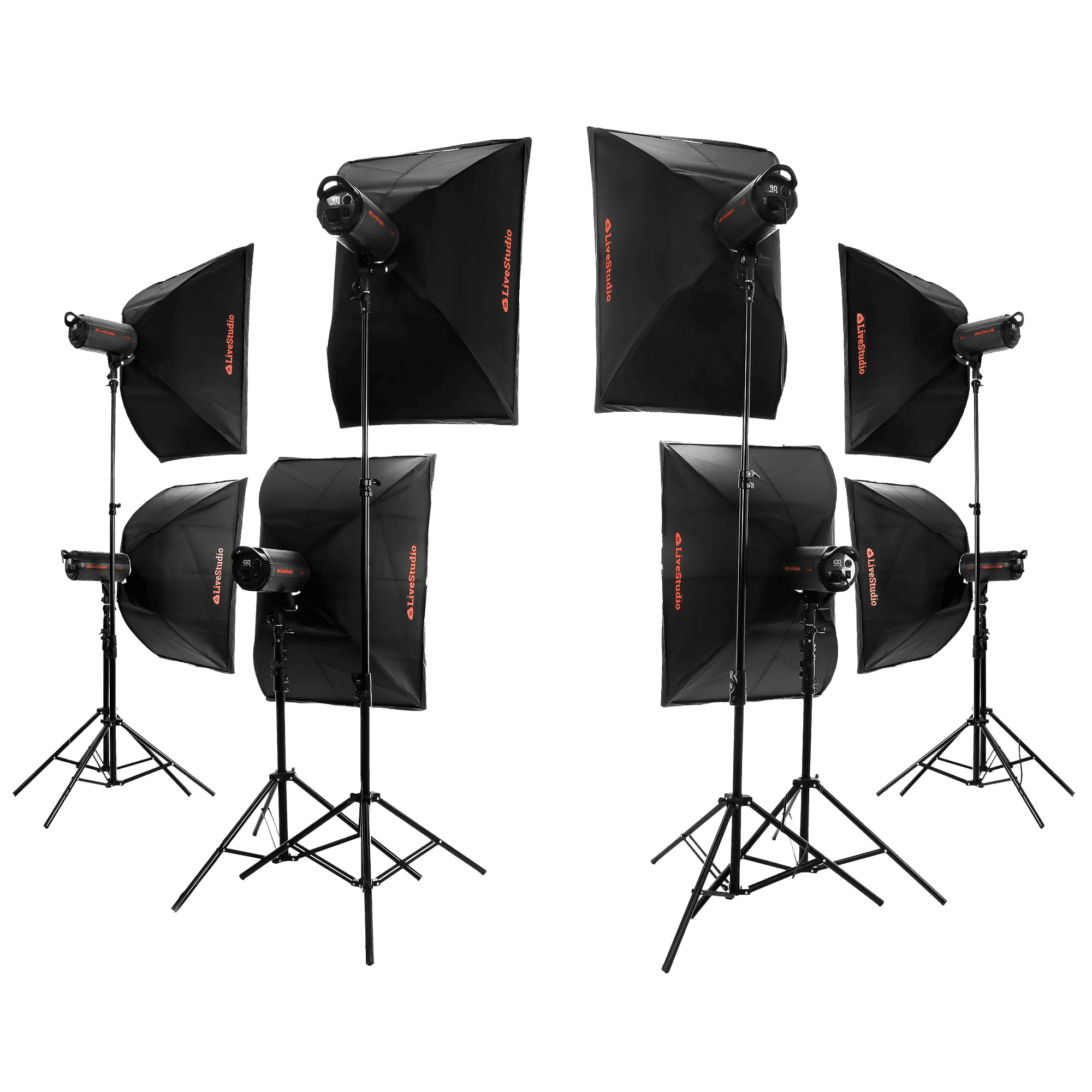Ortery LiveStudio - 8light product photography kit and software